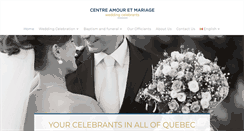 Desktop Screenshot of centreamouretmariage.com